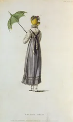 Vestido de paseo, 1814